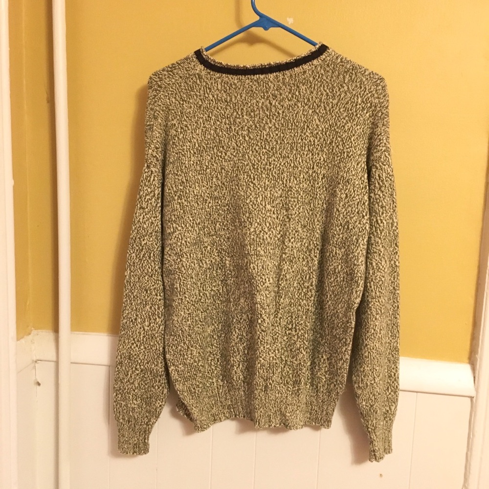 medium (but big) green j crew sweater